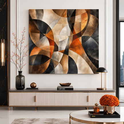 Earth Tones Abstract Harmony