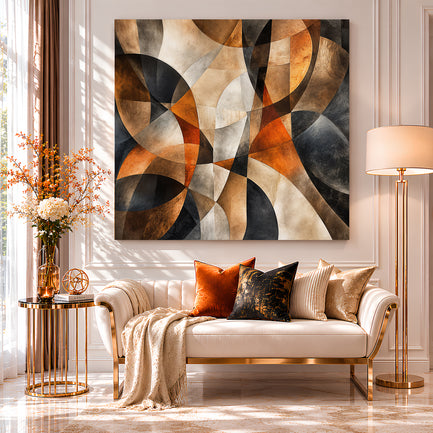 Earth Tones Abstract Harmony