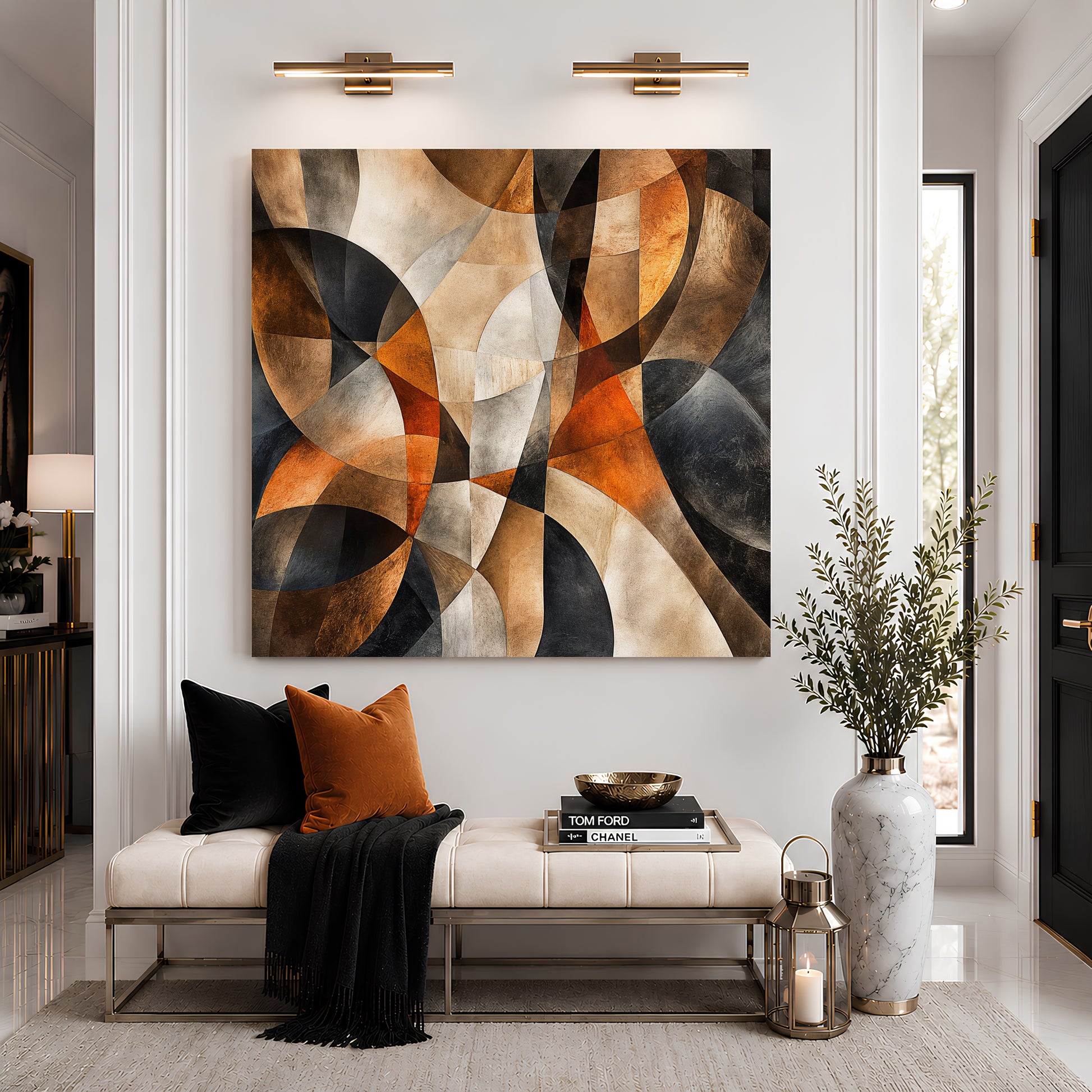 Earth Tones Abstract Harmony