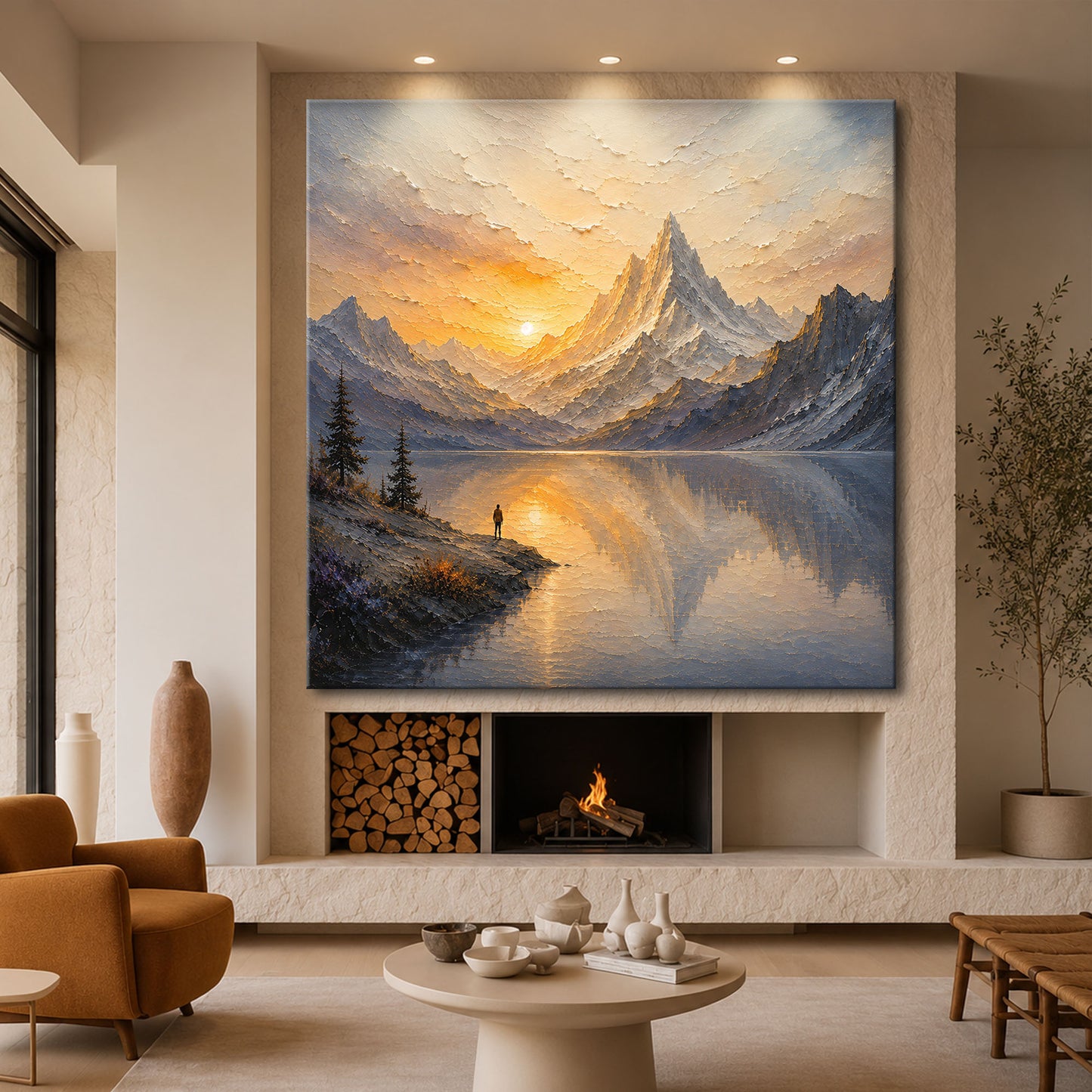 Golden Alpine Reflection