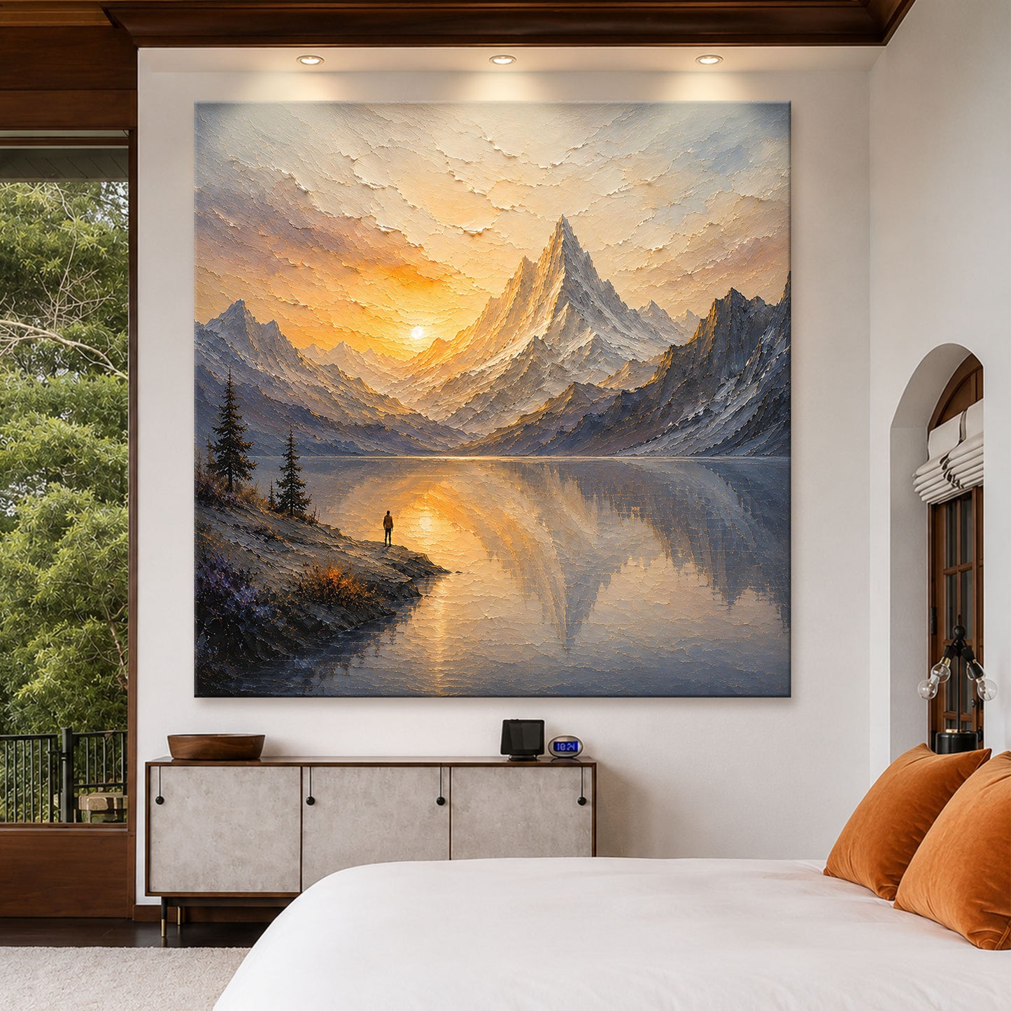 Golden Alpine Reflection