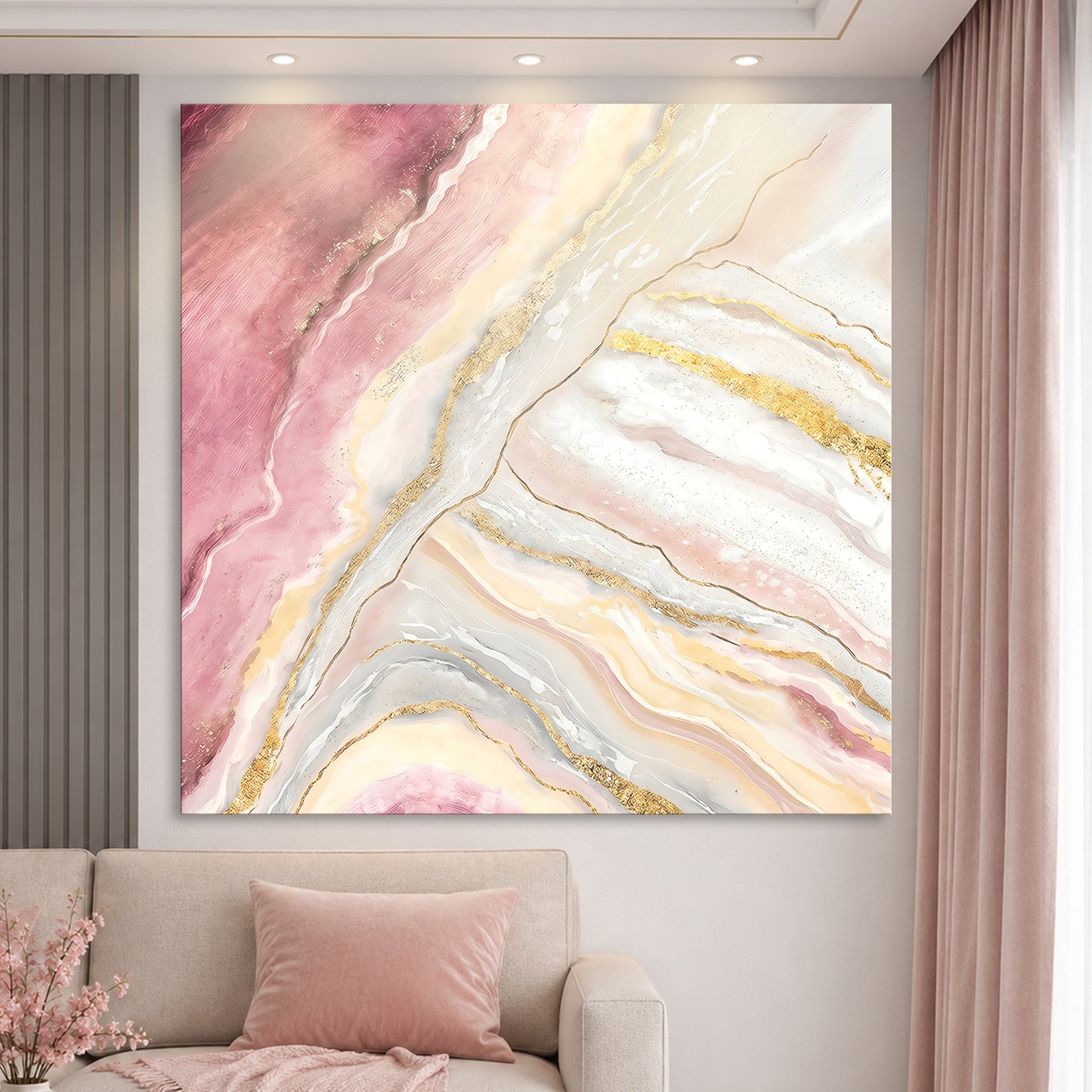 Blush & Gold Marble Elegance