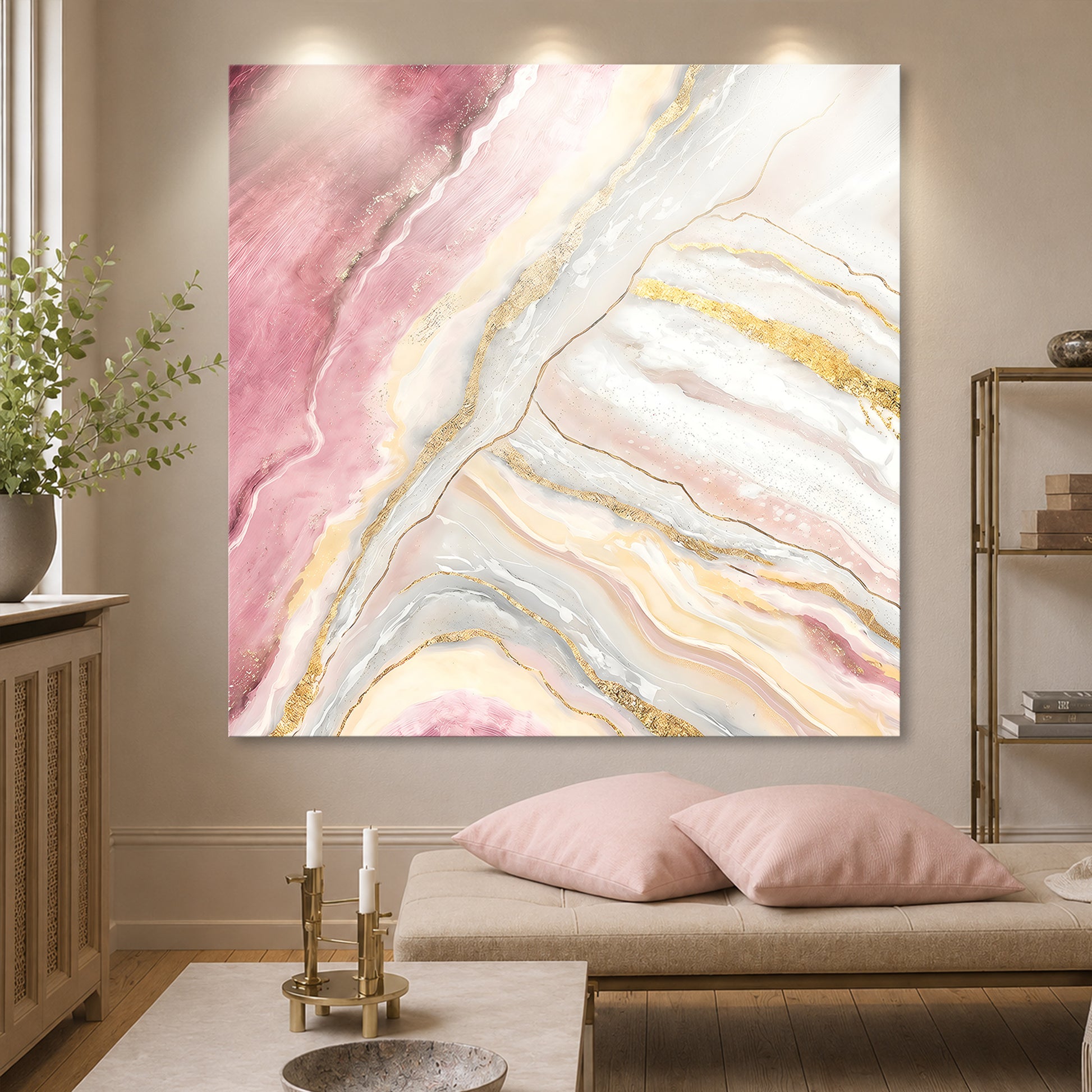 Blush & Gold Marble Elegance