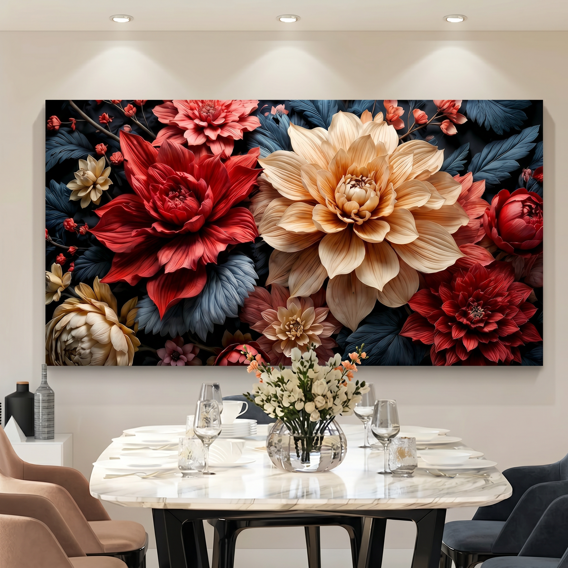 Velvet Floral Elegance