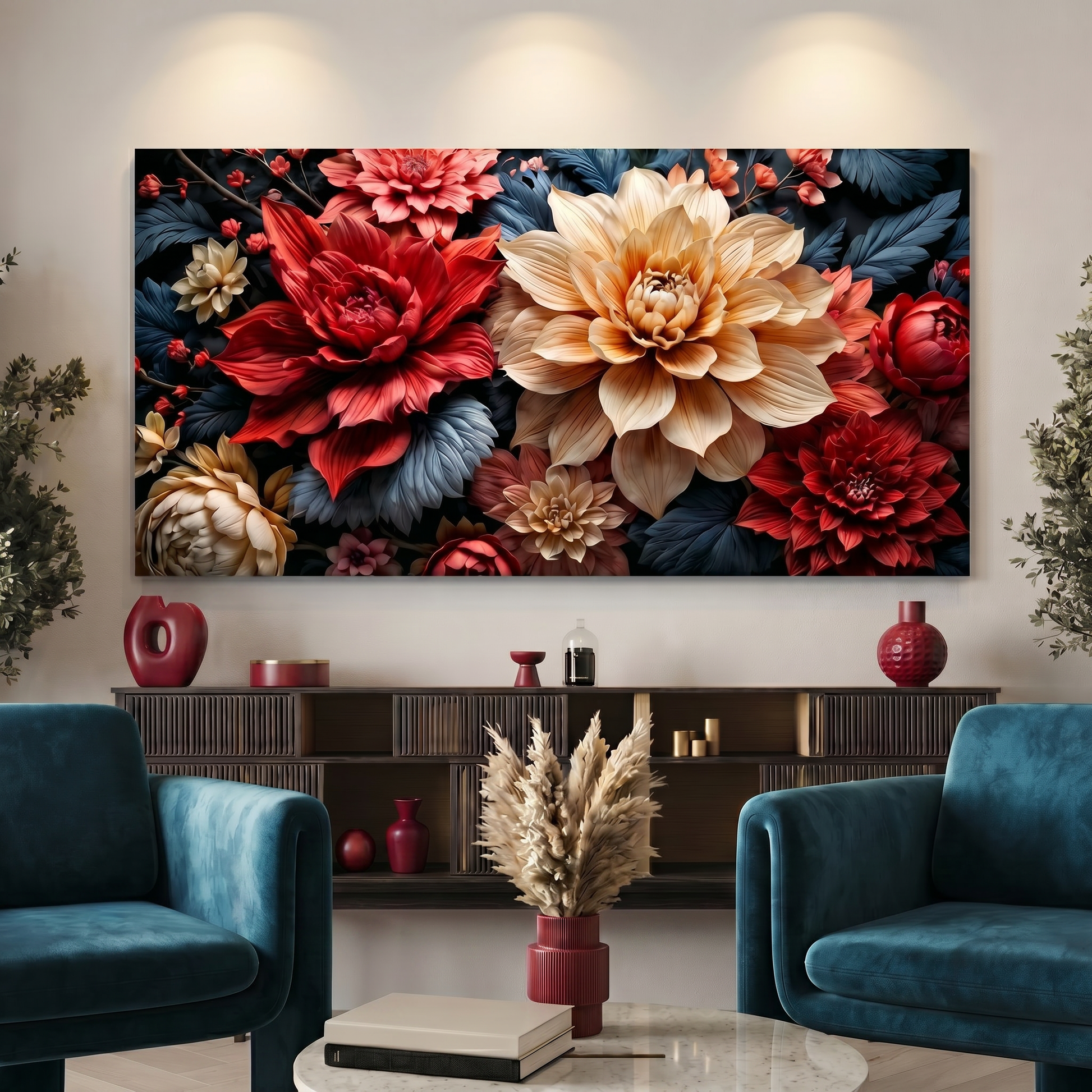 Velvet Floral Elegance