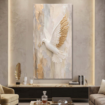 White & Gold Dove
