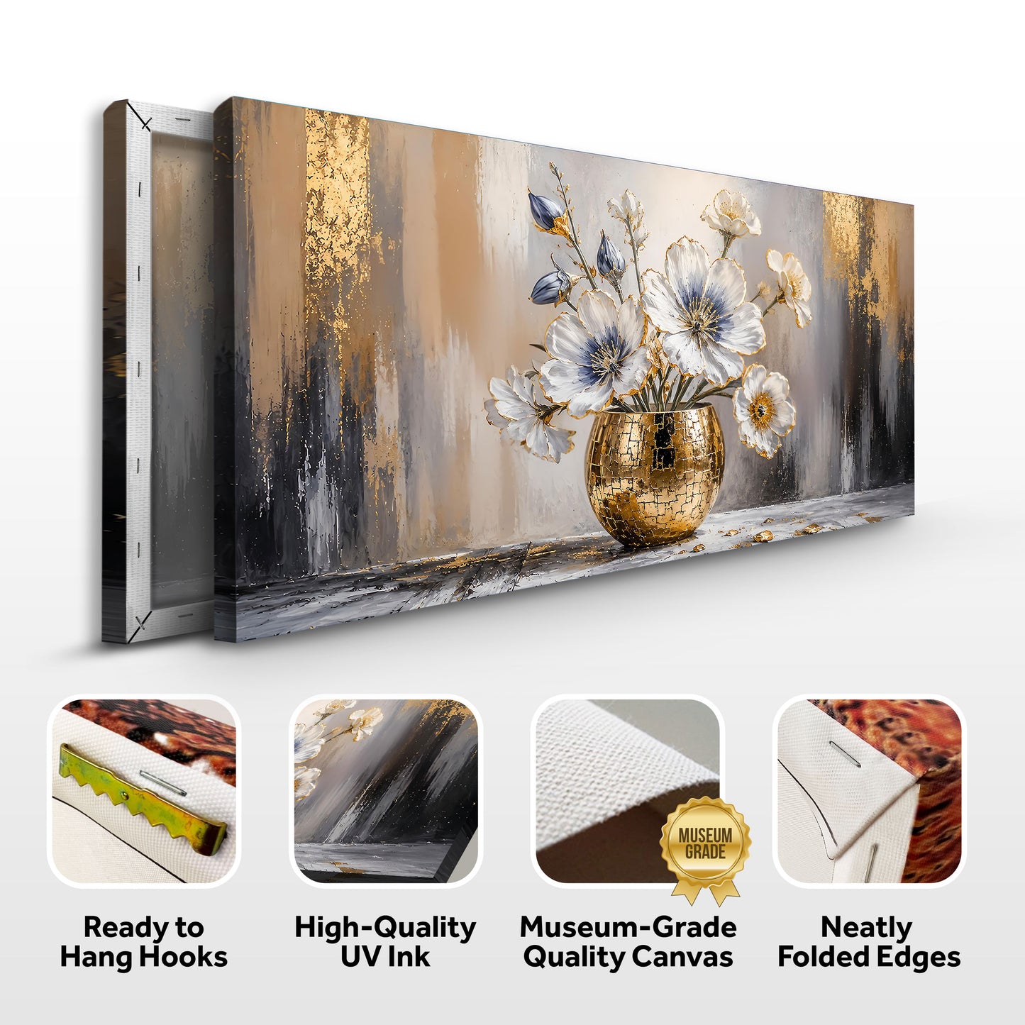 Gilded Bloom Vase
