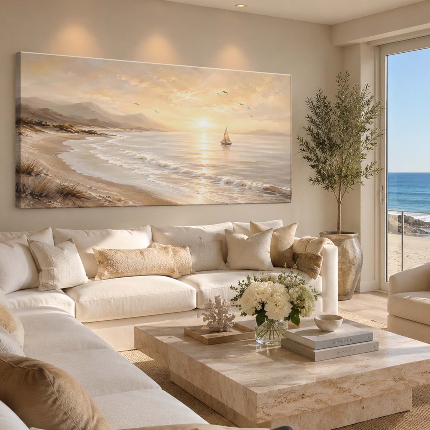 Neutral Beach Landscape