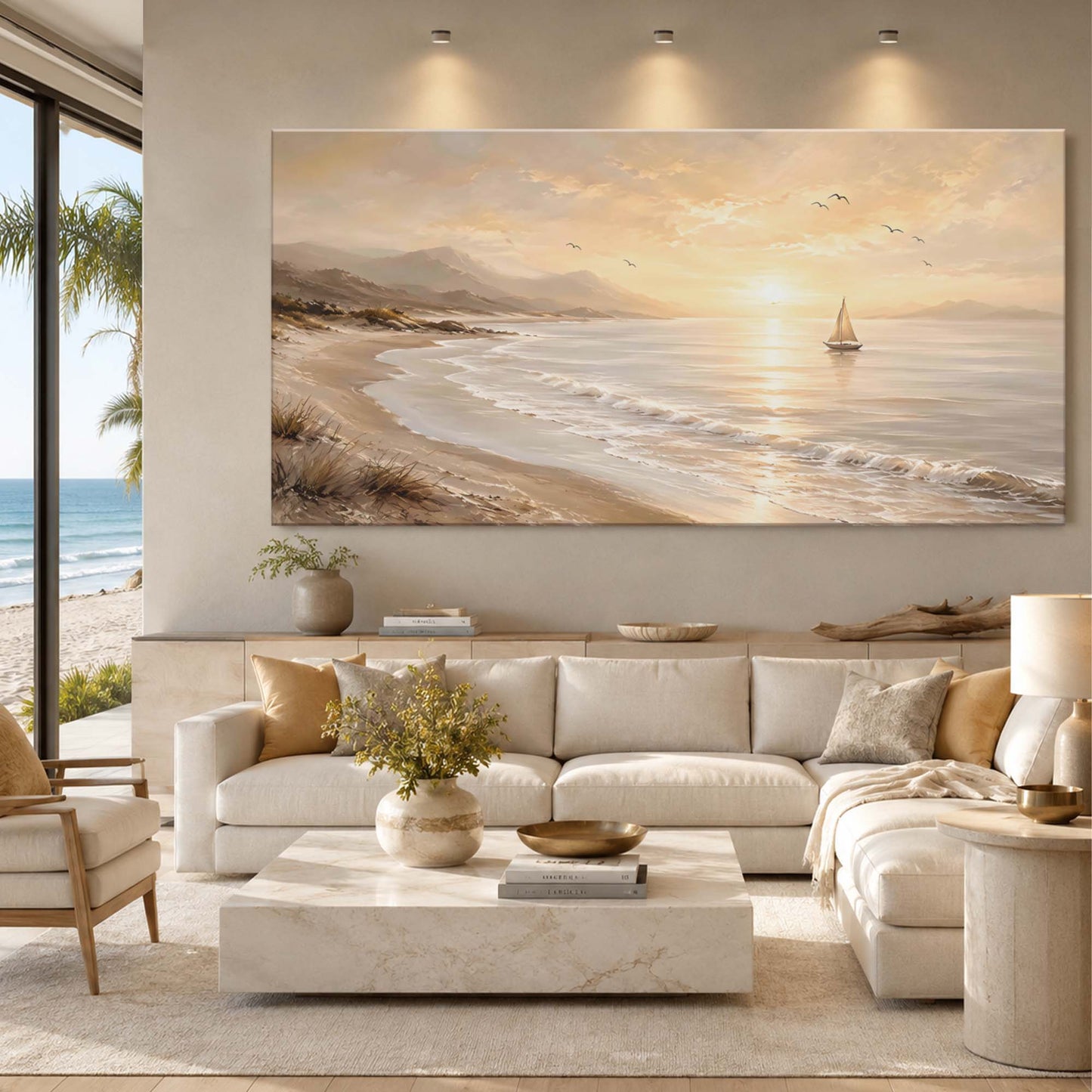 Neutral Beach Landscape