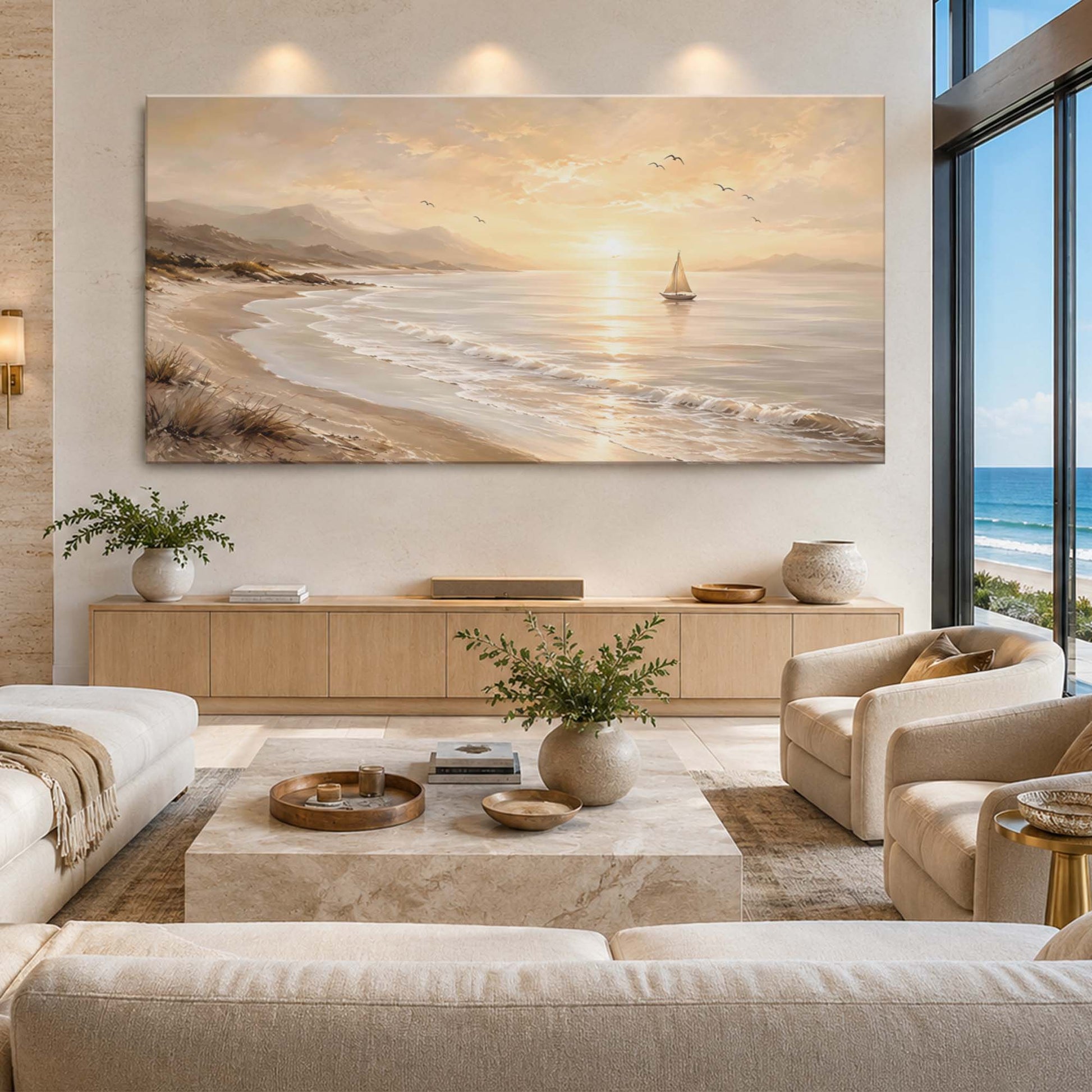 Neutral Beach Landscape