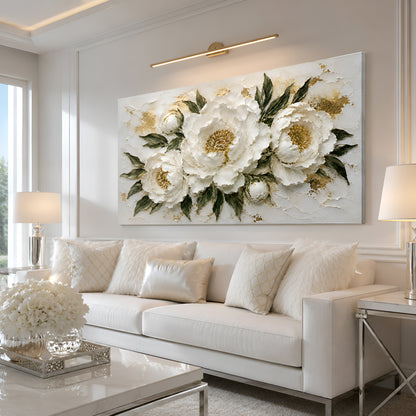 Ivory Peony Luxe Wall Art