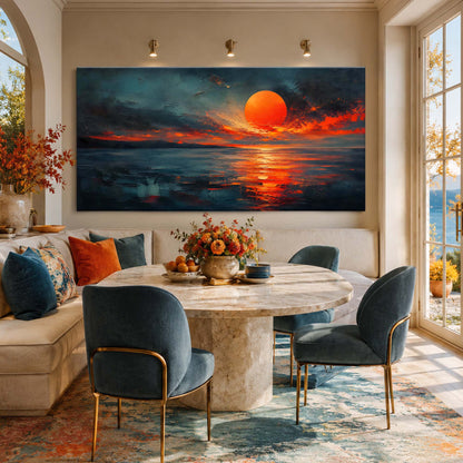 Crimson Sunset Reflection