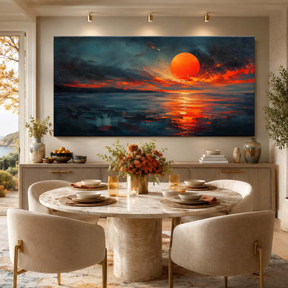 Crimson Sunset Reflection