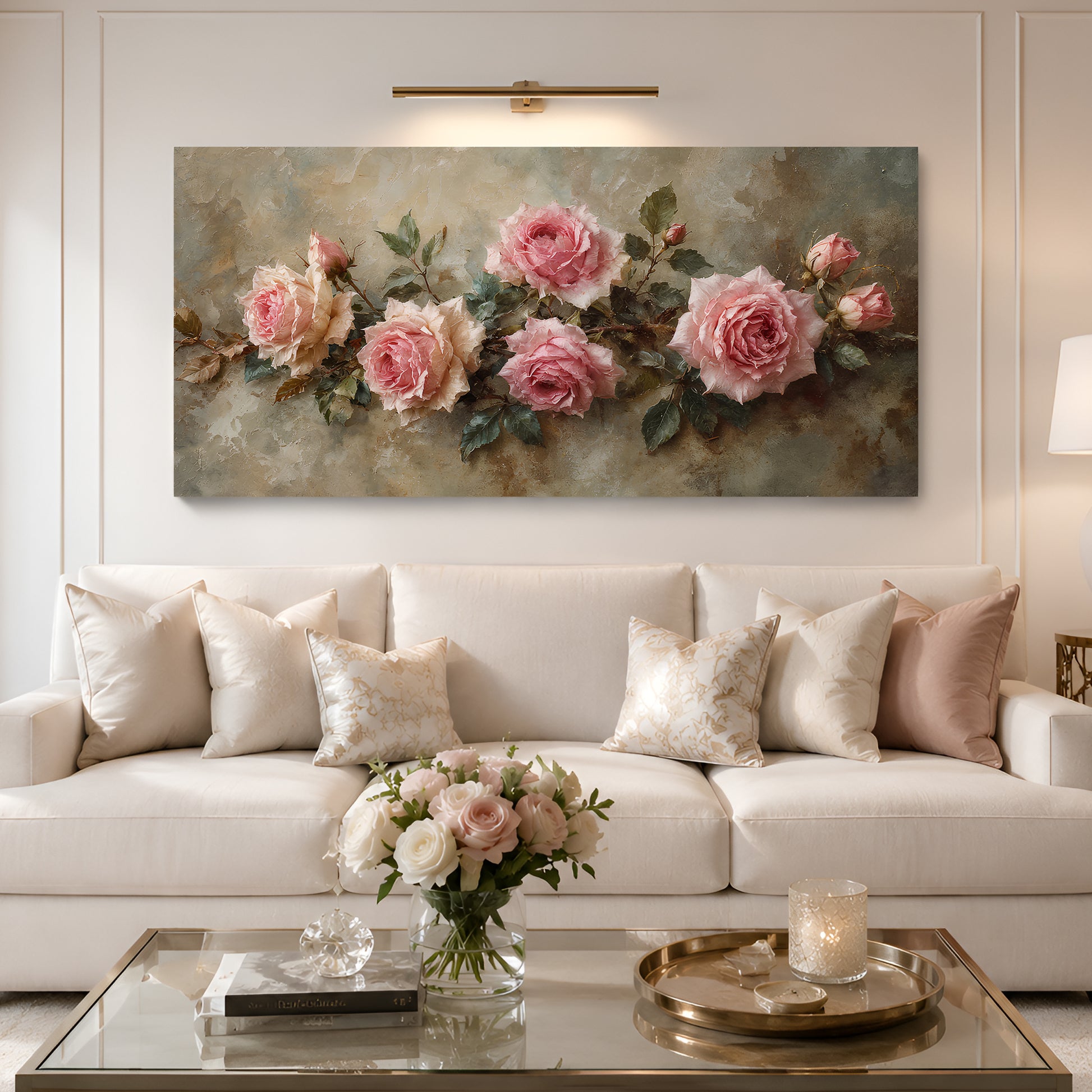 Blush Rose Elegance Wall Art