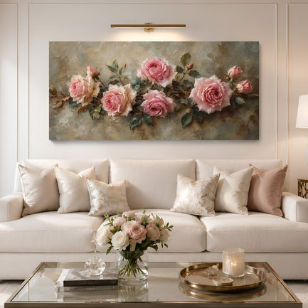 Blush Rose Elegance Wall Art