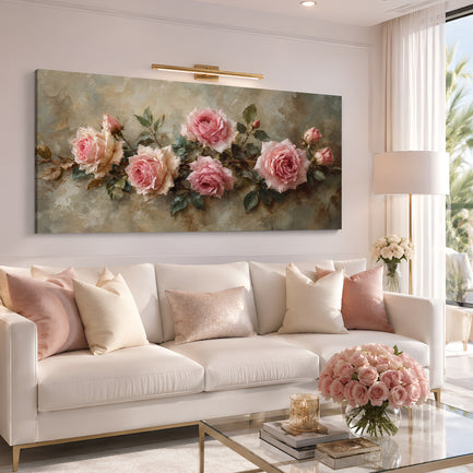 Blush Rose Elegance Wall Art