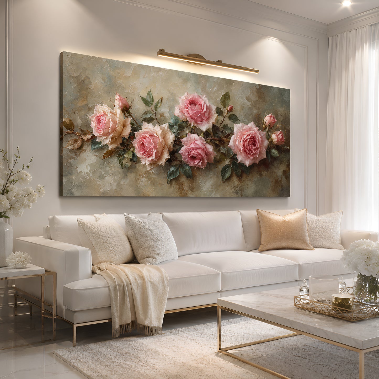 Blush Rose Elegance Wall Art
