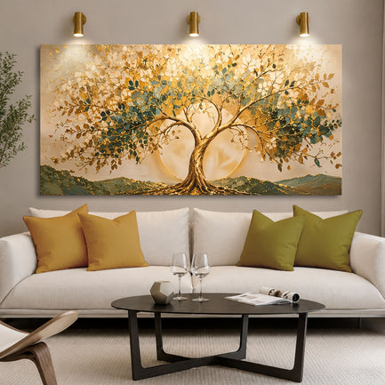 Golden Harmony Tree Wall Art