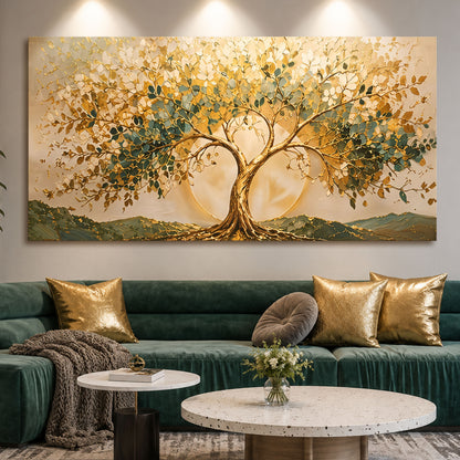 Golden Harmony Tree Wall Art