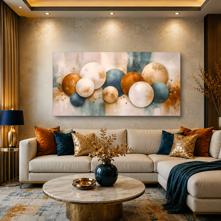 Copper Orbit Symphony Wall Art