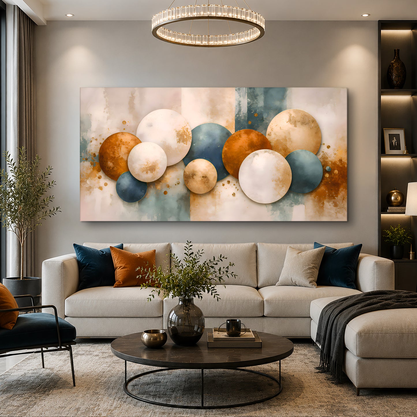 Copper Orbit Symphony Wall Art