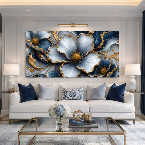 Azure Bloom Elegance
