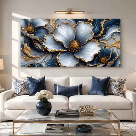Azure Bloom Elegance