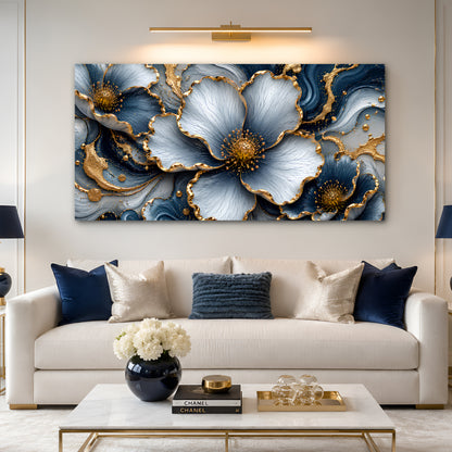 Azure Bloom Elegance