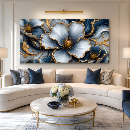 Azure Bloom Elegance