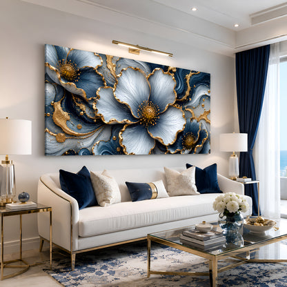 Azure Bloom Elegance