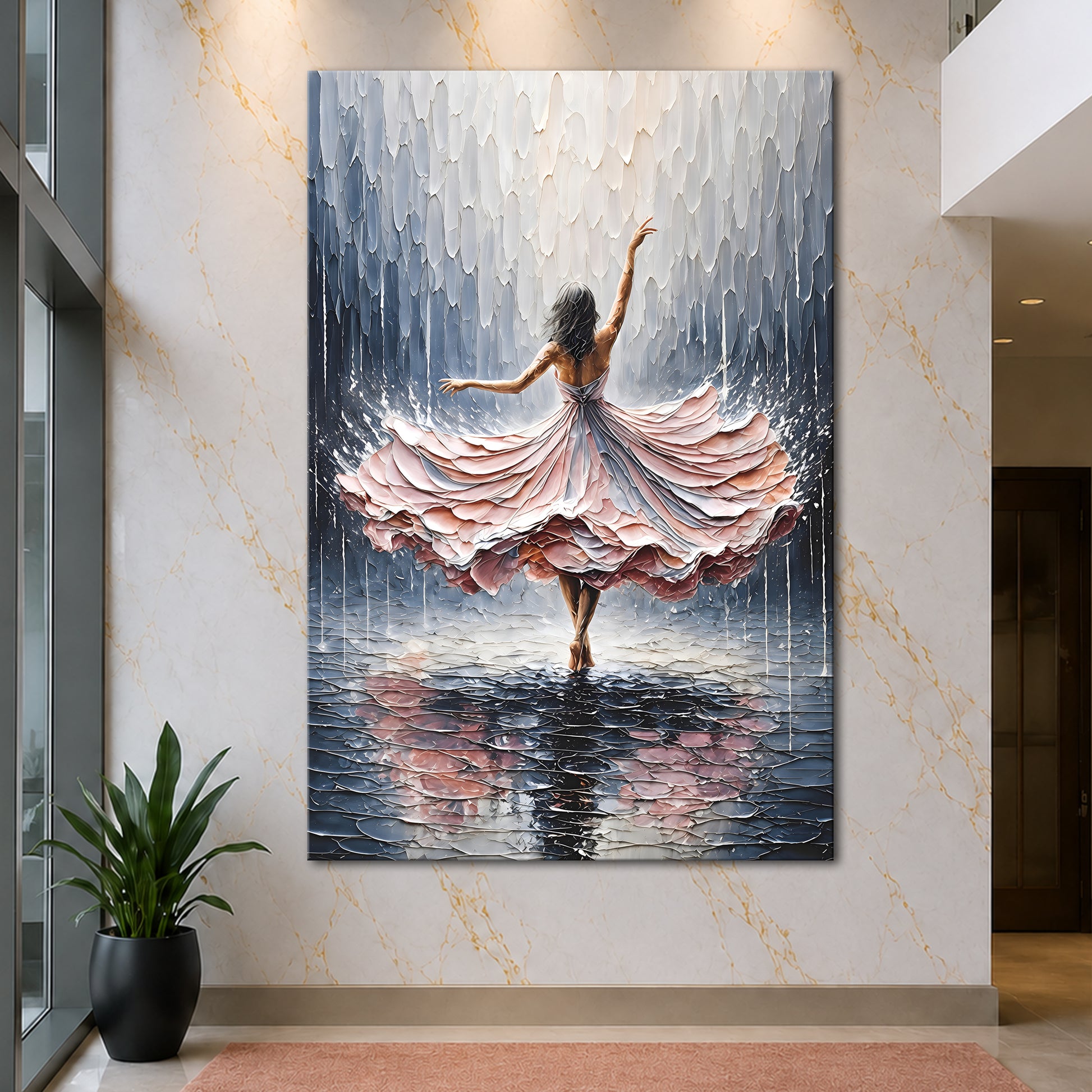 Blush Rain Dancer Wall Art