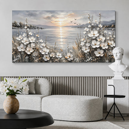 Serene Coastal Wildflowers