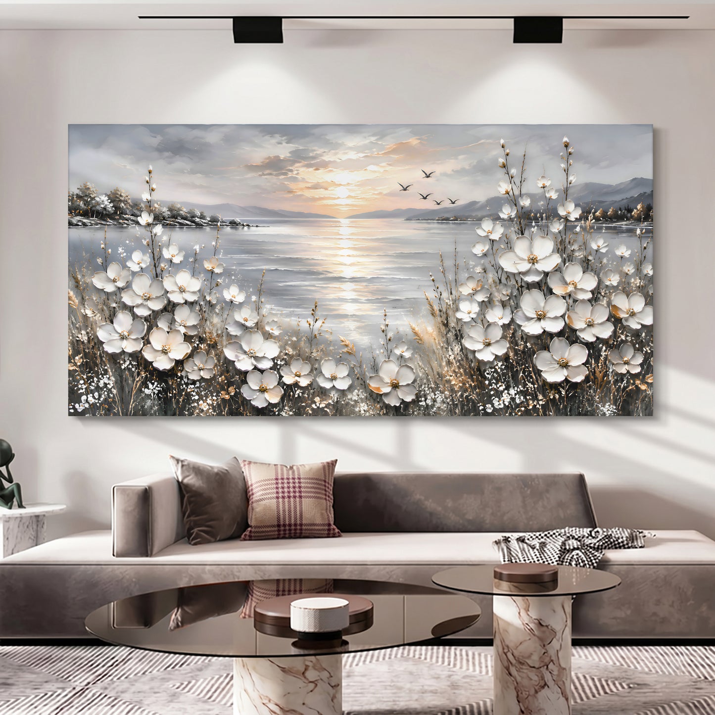 Serene Coastal Wildflowers