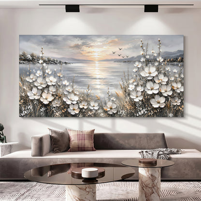 Serene Coastal Wildflowers