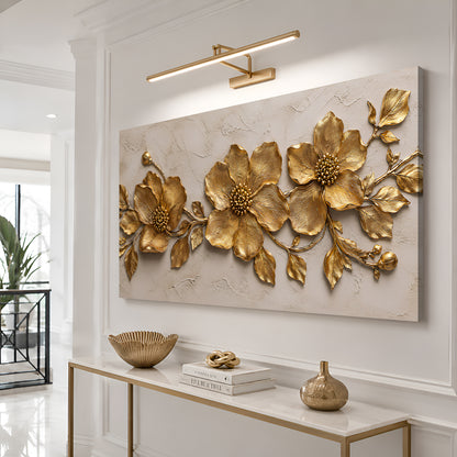 Golden Flower Plaster Art II