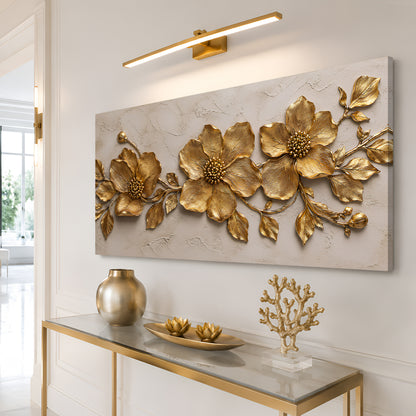 Golden Flower Plaster Art II