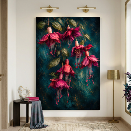 Radiant Fuchsia Garden