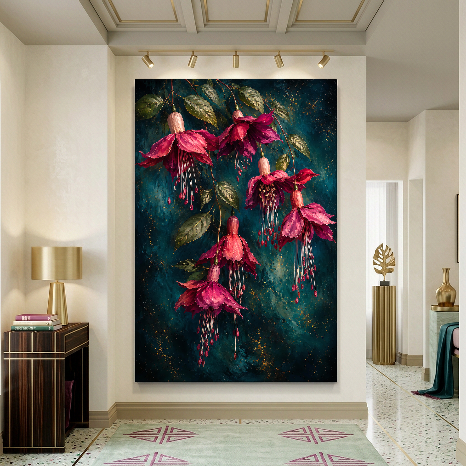 Radiant Fuchsia Garden