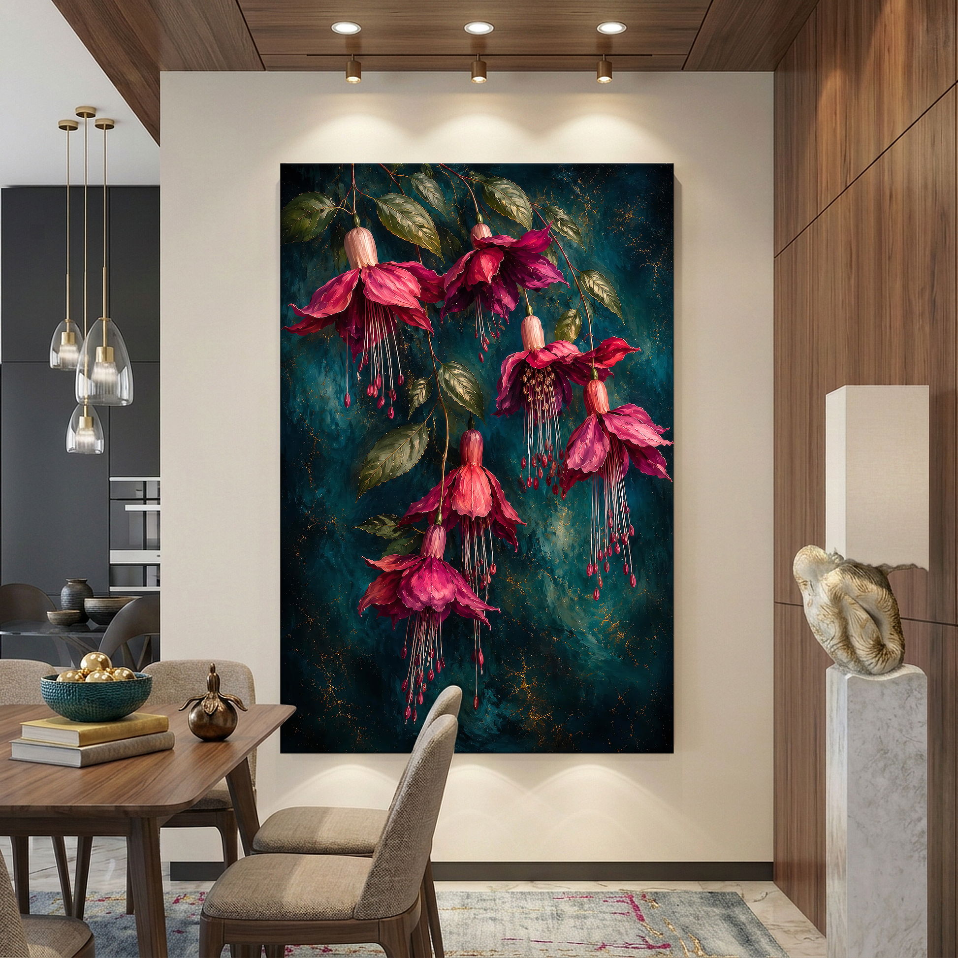 Radiant Fuchsia Garden