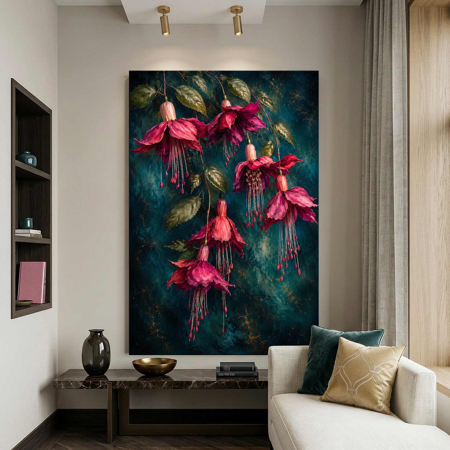 Radiant Fuchsia Garden