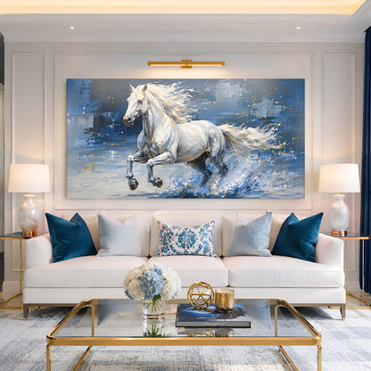 Majestic White Stallion