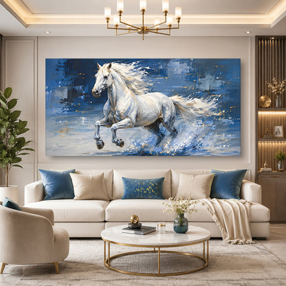 Majestic White Stallion