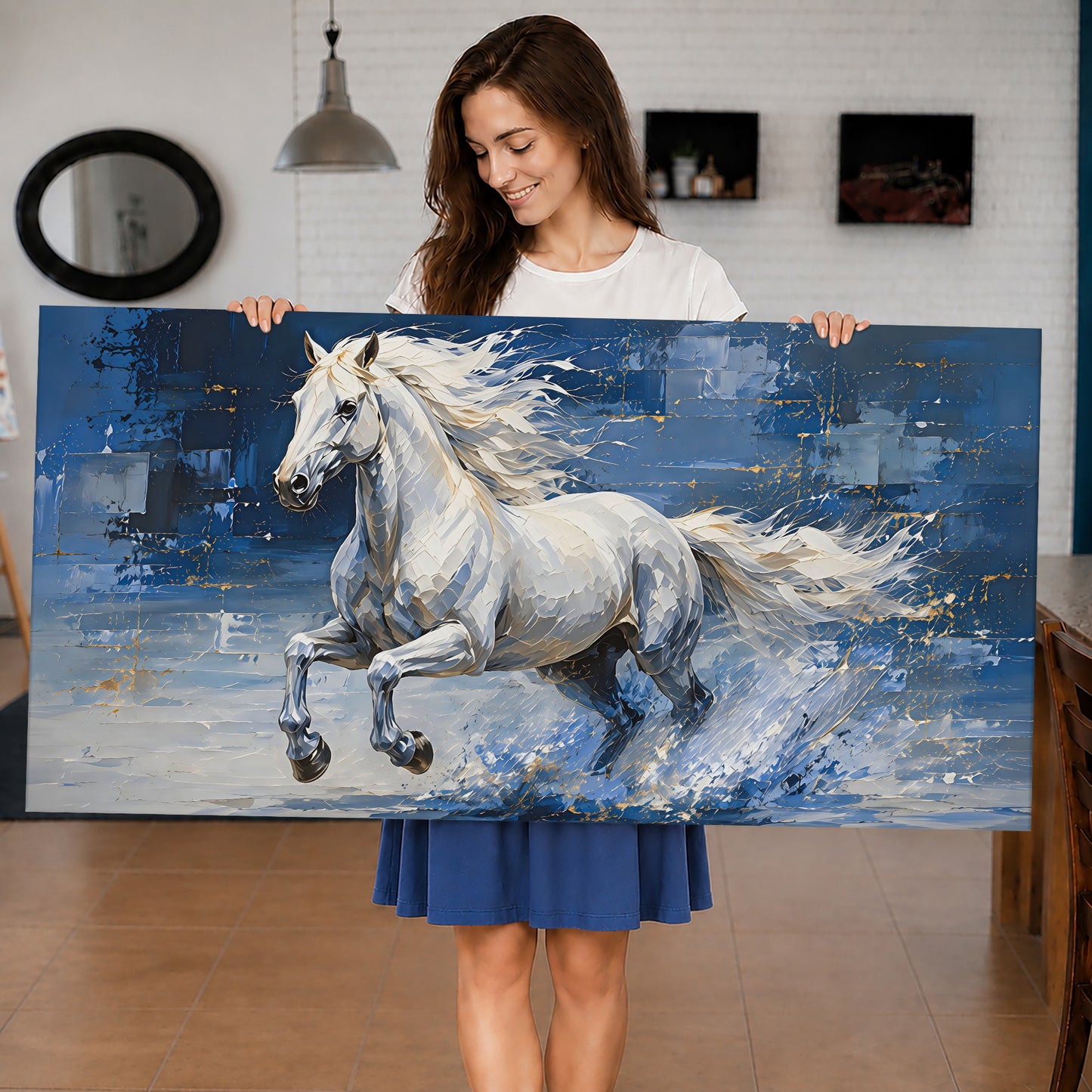 Majestic White Stallion