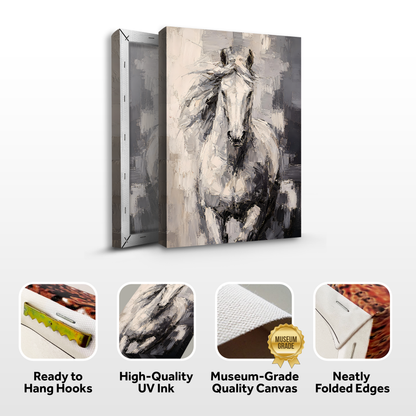 Abstract Monochrome Horse