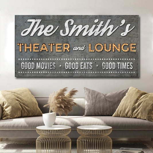 Family Theater and Lounge Sign V