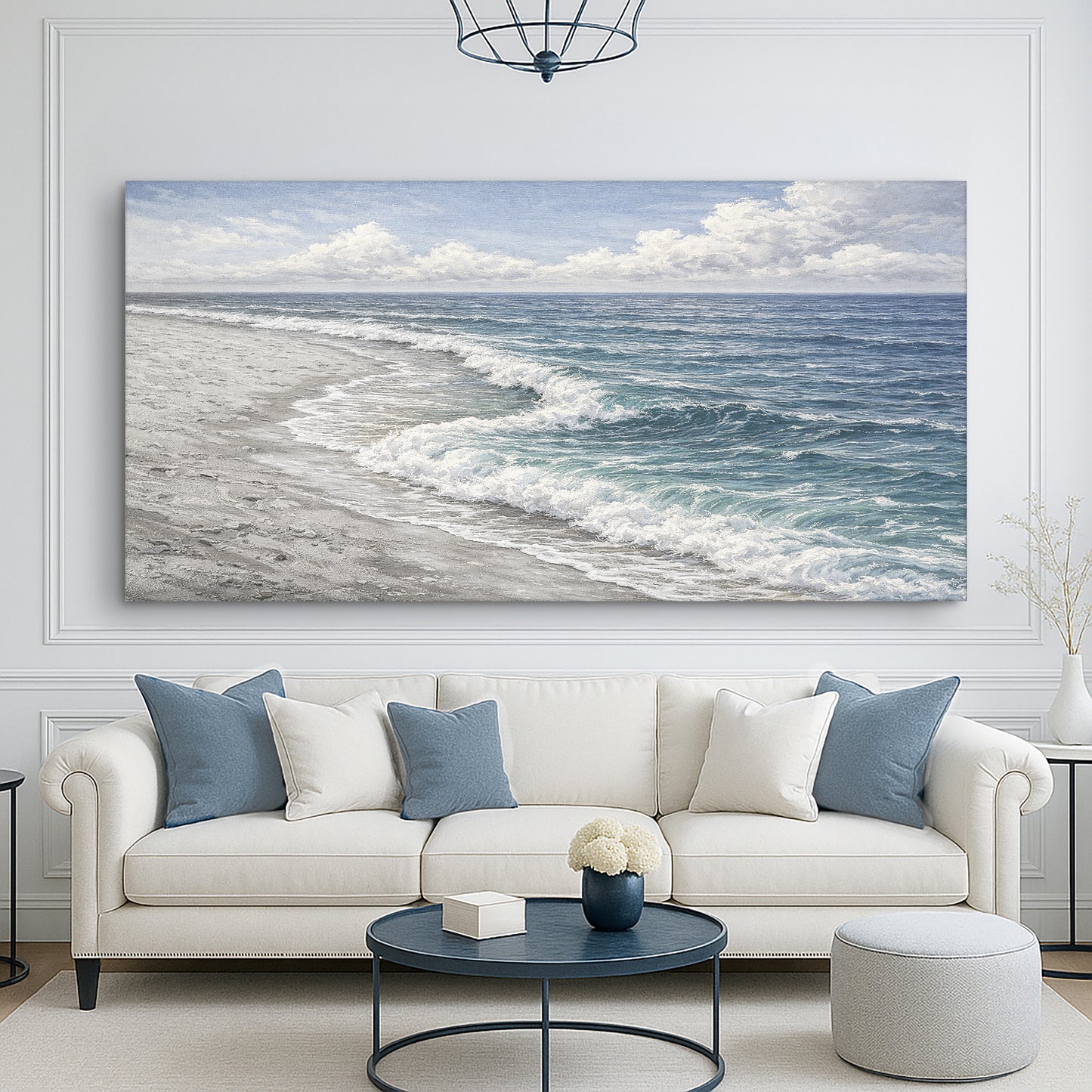 Abstract Beach Shore Wall Art XI