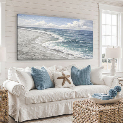 Abstract Beach Shore Wall Art XI