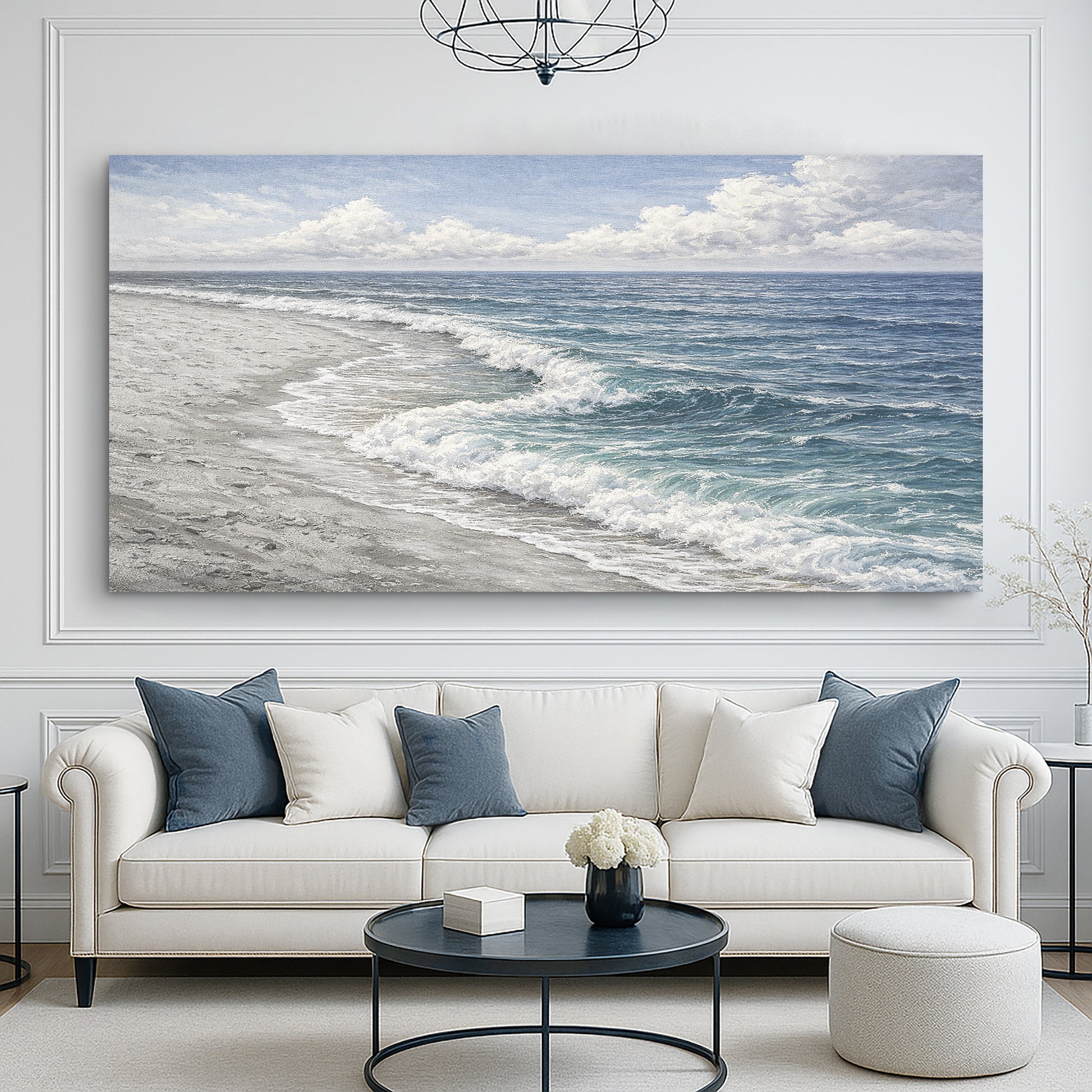 Abstract Beach Shore Wall Art XI