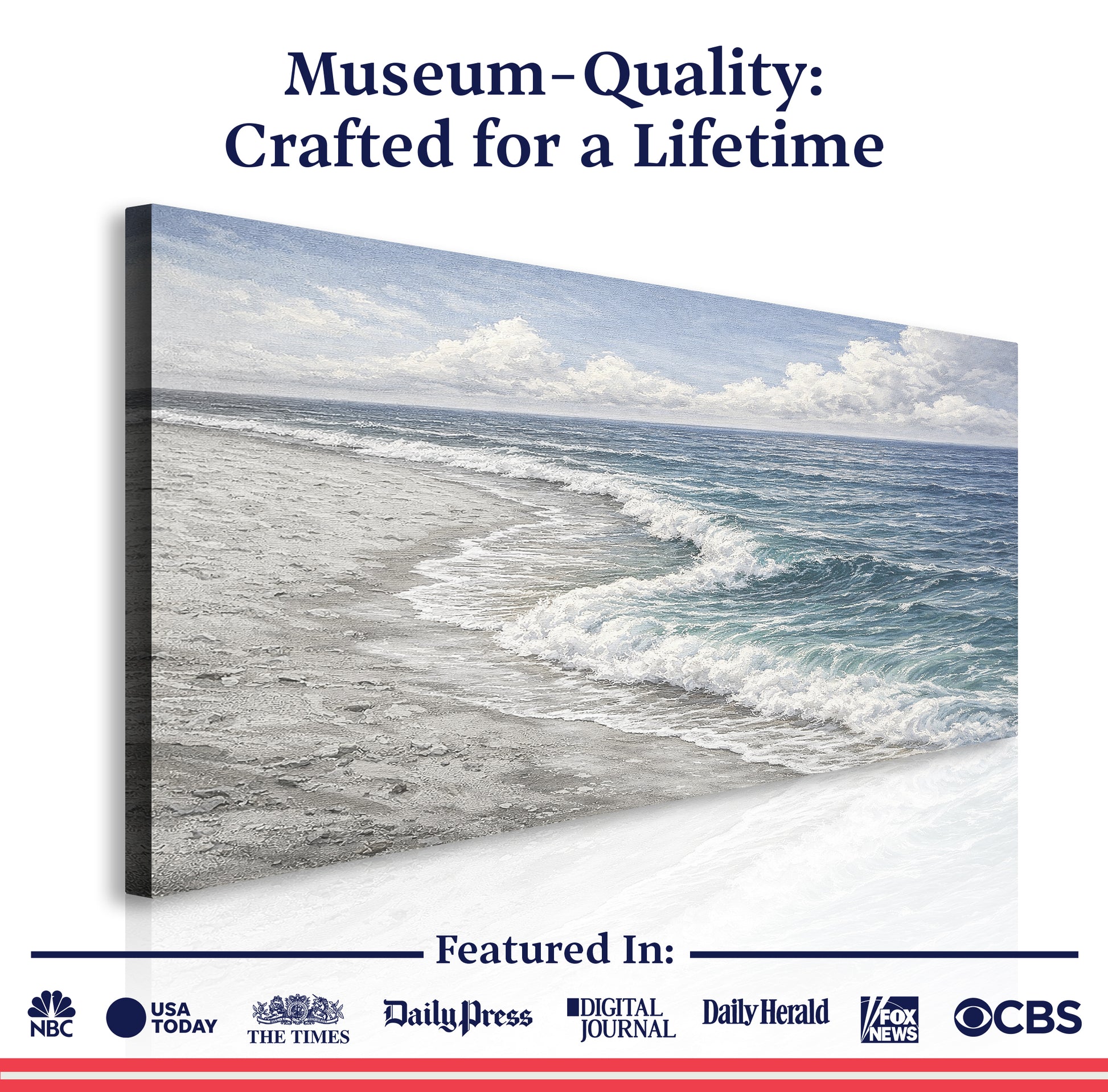 Abstract Beach Shore Wall Art XI