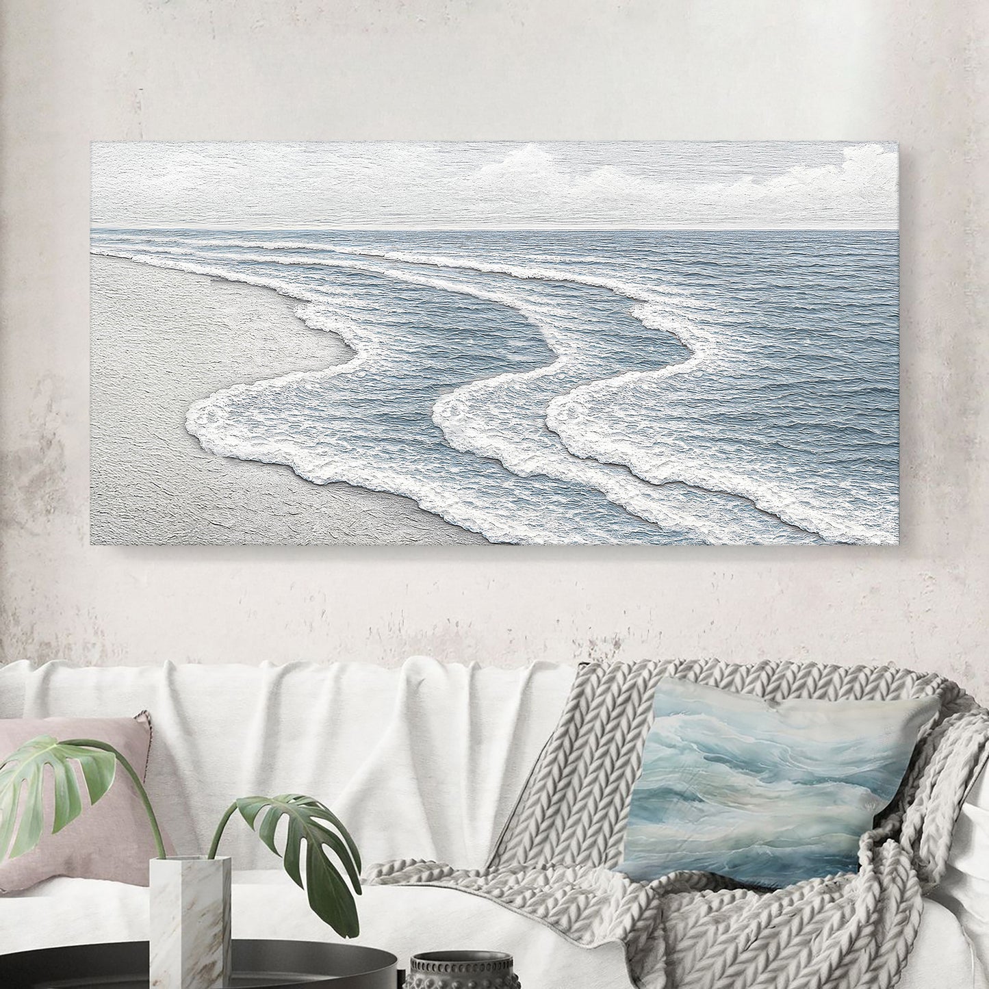 Abstract Beach Shore Wall Art VIII